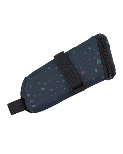 Сумка підсідельна KLS Tilt T-strap L дизайн-конфетті, темно-синій