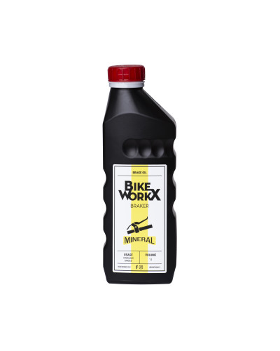 Гальмівна рідина BikeWorkX Braker Mineral, мінеральна, 1 л