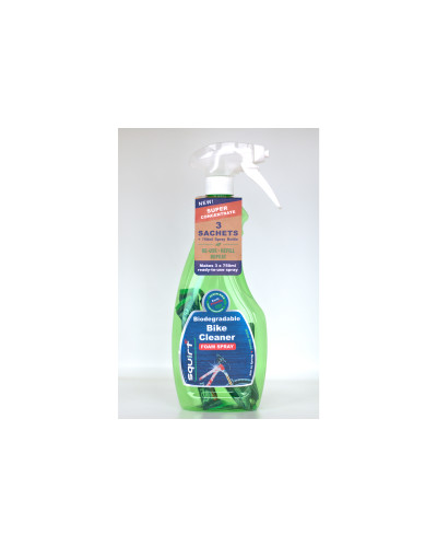 Очищувач (дегризер) Squirt Bio Bike Cleaner 750 мл (пустий флакон) + 4 шт  Super Concentrate 30 мл
